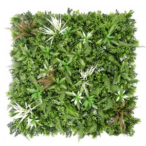 Anti-UV plast grønt plante hegn paneler buksbom mat kunstige hække til haven dekoration