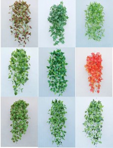 Umjetno viseće plastično lišće vinove loze Umjetno viseće vrtne zidne dekoracije
