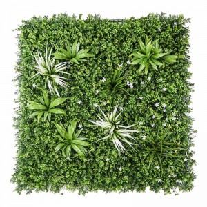 3D vertikalni sistem od umjetne umjetne biljke šimšir zidne ploče od zelene trave