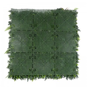 Artificial Vertical Green Plant Grass Panels Artificial Hedge Wall Greenery Panels Backdrop For Garden Decor