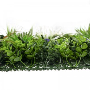 ألواح عشبية نباتية خضراء عمودية صناعية، سياج اصطناعي، لوحات خضرة خلفية لديكور الحديقة