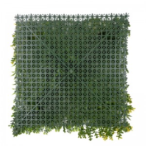 פאנל קיר צמח מלאכותי אנכי תלוי צמחים ירוקים קיר תאשור גידור דשא קיר פרטיות לוח גדר