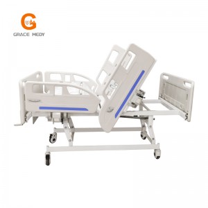 R032 Medical Clinic Equipment 3 Crank Manual Hospital Patient Bed Price