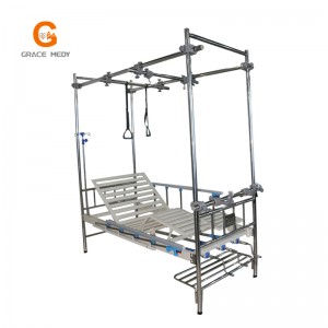 Traction hospital patient bed 3 crank with ABS bedhead B07