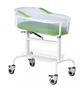 ABS Plastic Height Adjustable medical Baby Cot