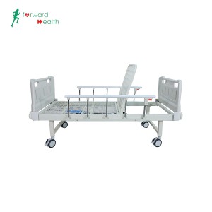 one Function Manual Nursing Care Clinic ICU Patient Hospital Bed Medical Equipment Hospital Furniture single crank hospital bed