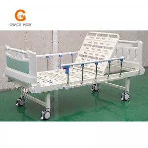 R04 2 function hospital bed green bed headboard