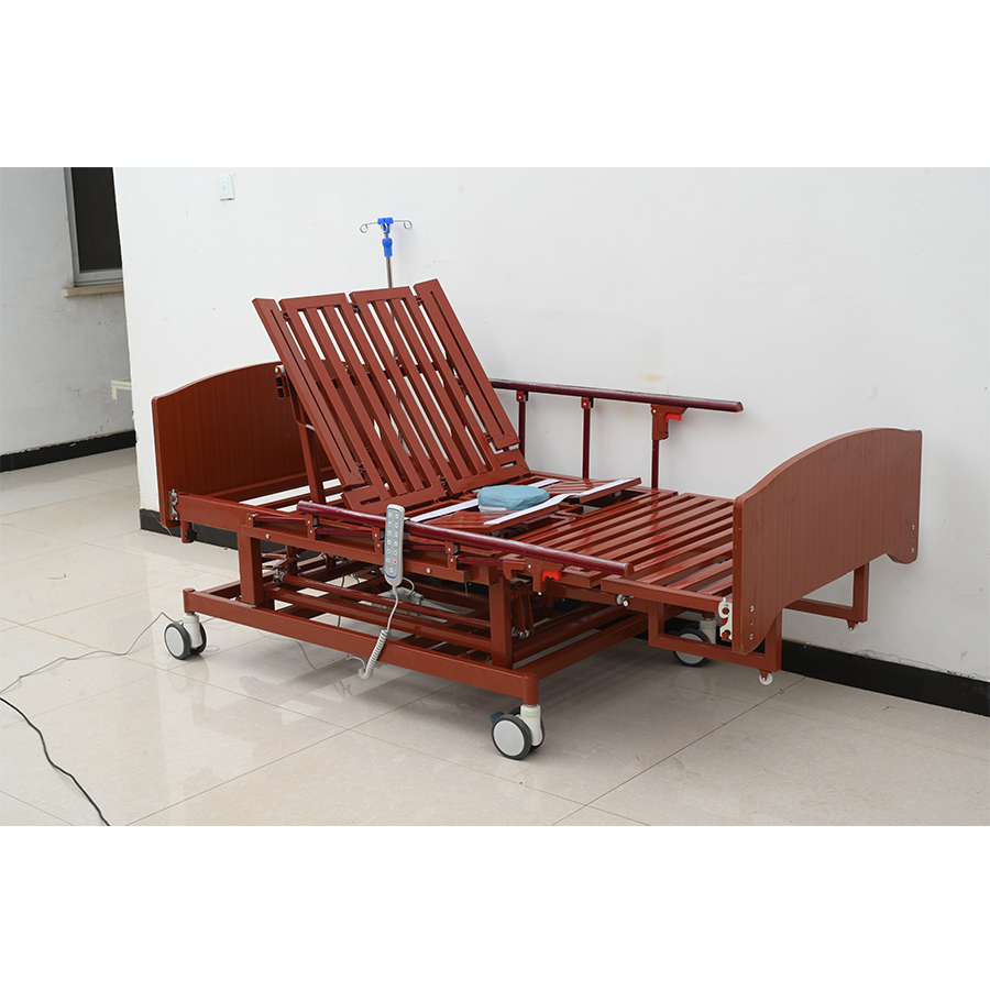 Bottom price Headboard - Luxury Metal Multifunction Folding Medical Furniture Adjustable Electric Home Nursing Bed – Webian