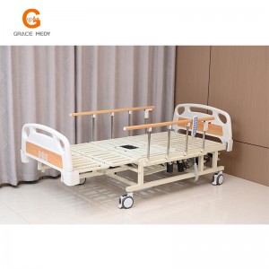 ZC03E wood color Electric Full Curve Turnover Nursing Bed