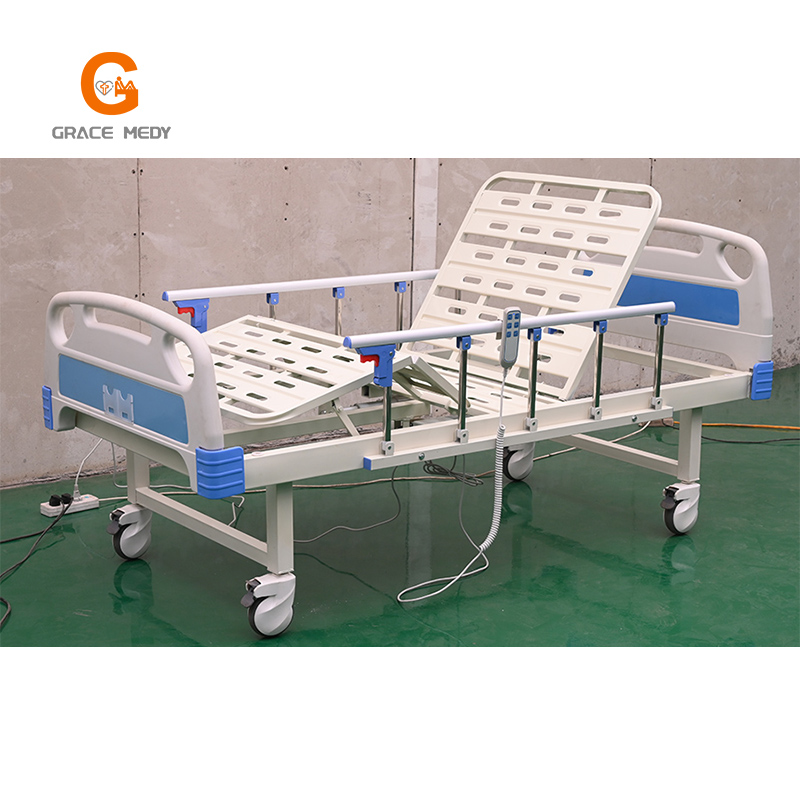 Newly Arrival Medical Patient Bed - R04E Medical/Patient/Nursing/Fowler/ICU Bed Manufacturer ABS electric two function Hospital Bed with Mattress and I. V Pole – Webian