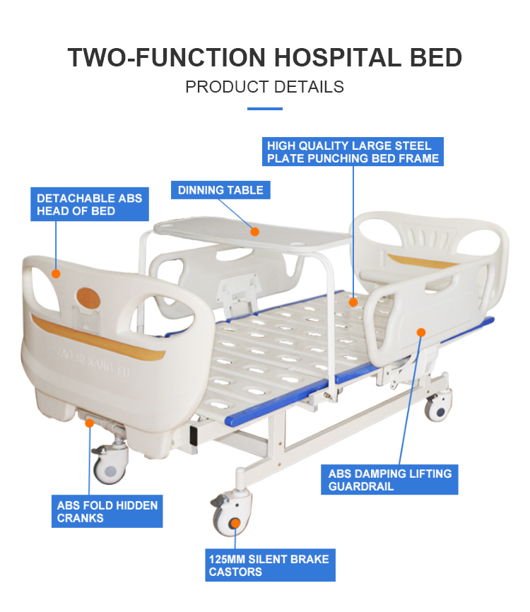 Have you ever seen a hospital bed with a foldable dining board?