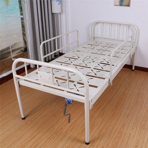 White one crank hospital bed with toilet hole B03