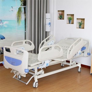 Online Exporter Steel Hospital Bed - Three function clinic hospital bed with ABS guardrails A02 – Webian