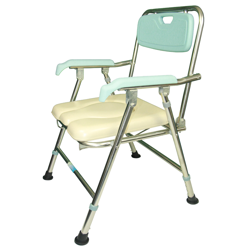 Reasonable price Hospital Divider - Elderly patient care height adjustable Folding patient toilet chair – Webian