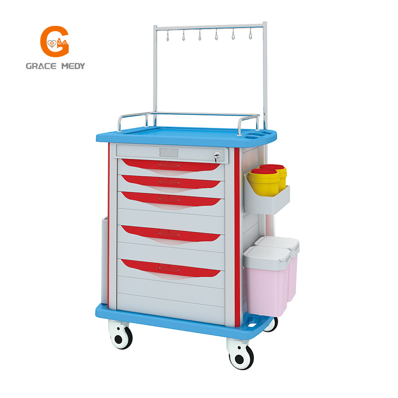 What are the commonly used trolleys in hospitals?