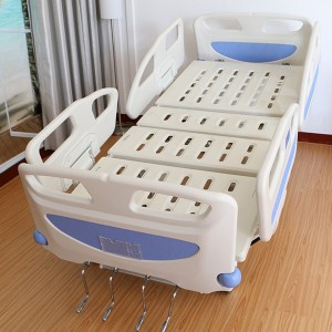 Manual five function hospital bed