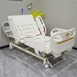 Chinese Professional China Clinic Patient Treatment Furniture 3 Three Functions Manual Medical Intensive Care ICU Therapy Nursing Hospital Bed with Mattress