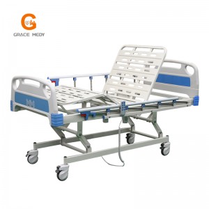 R03E 3-Function Electric Hospital Bed Nursing Care Equipment Medical Furniture Clinic ICU Patient Bed