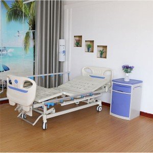 High reputation Fully Automatic Hospital Bed - Three function manual patiet bed with ABS bed head A02-6 – Webian