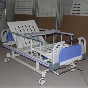 Two function hospital bed with 5 bars guardrails A03