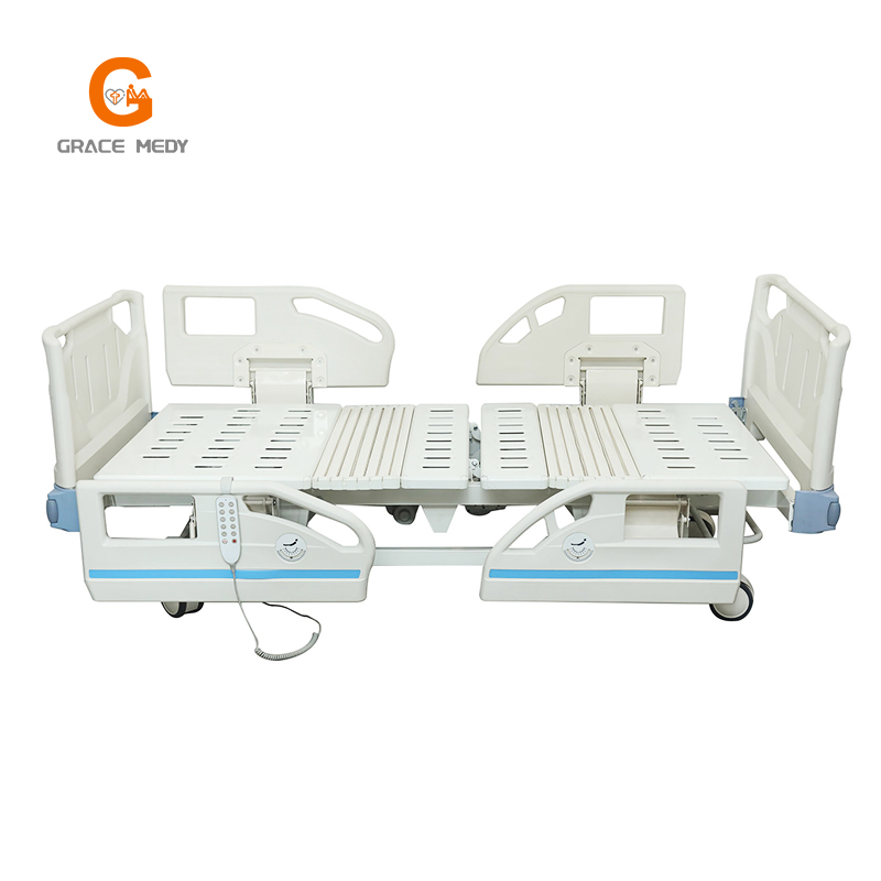 What are the characteristics of a five-function electric hospital bed