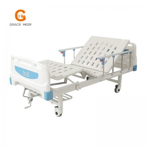 KT2001 2 crank manual hospital bed