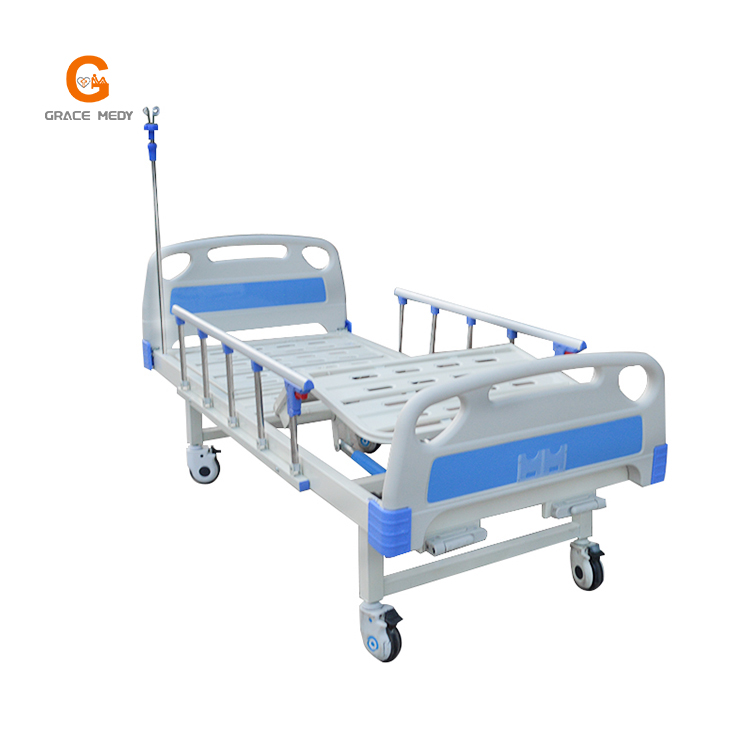Two-function manual medical bed, high quality and multiple styles, welcome to consult hospital patient bed