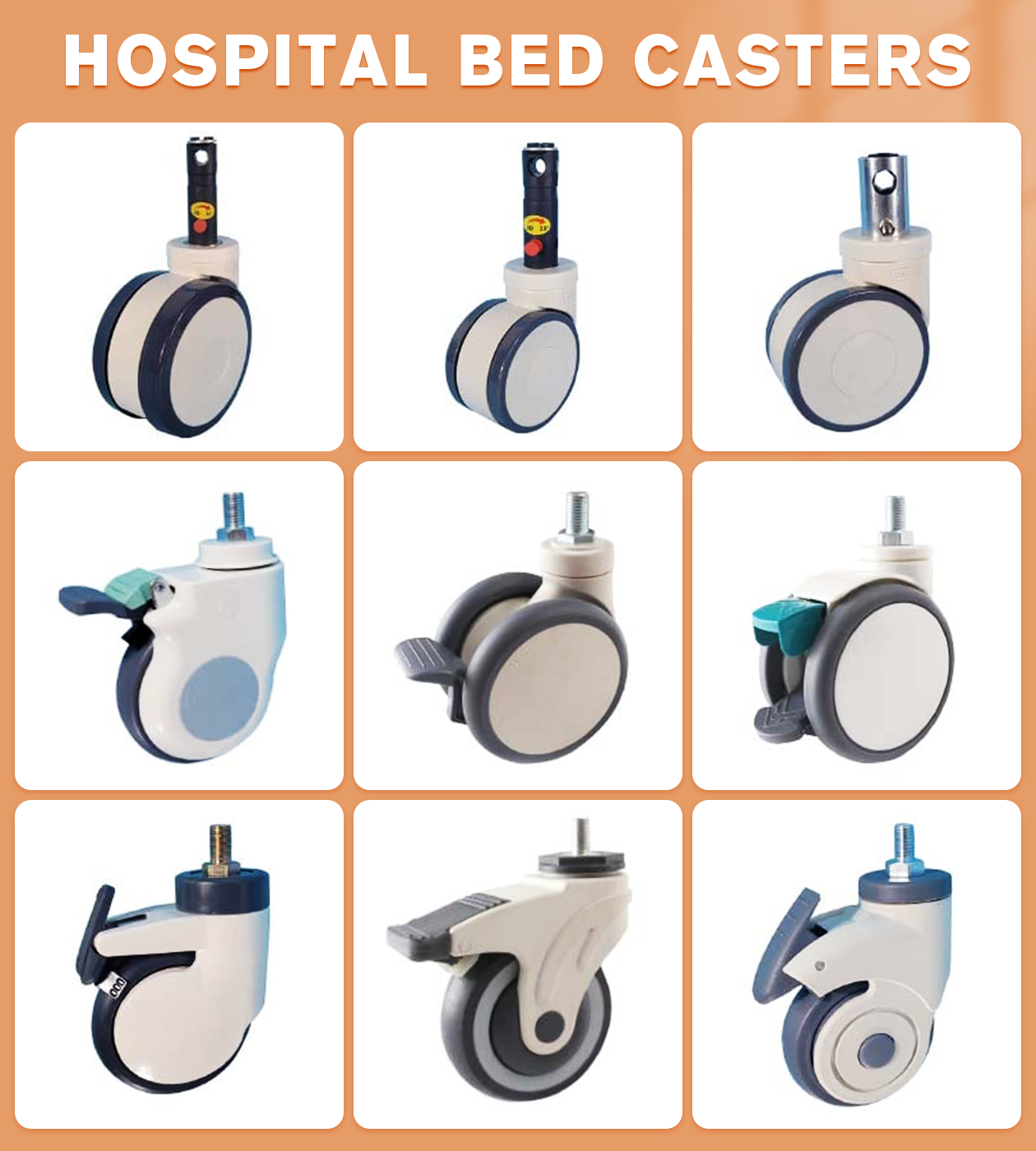 Medical bed accessories – what factors need to be considered when choosing casters?