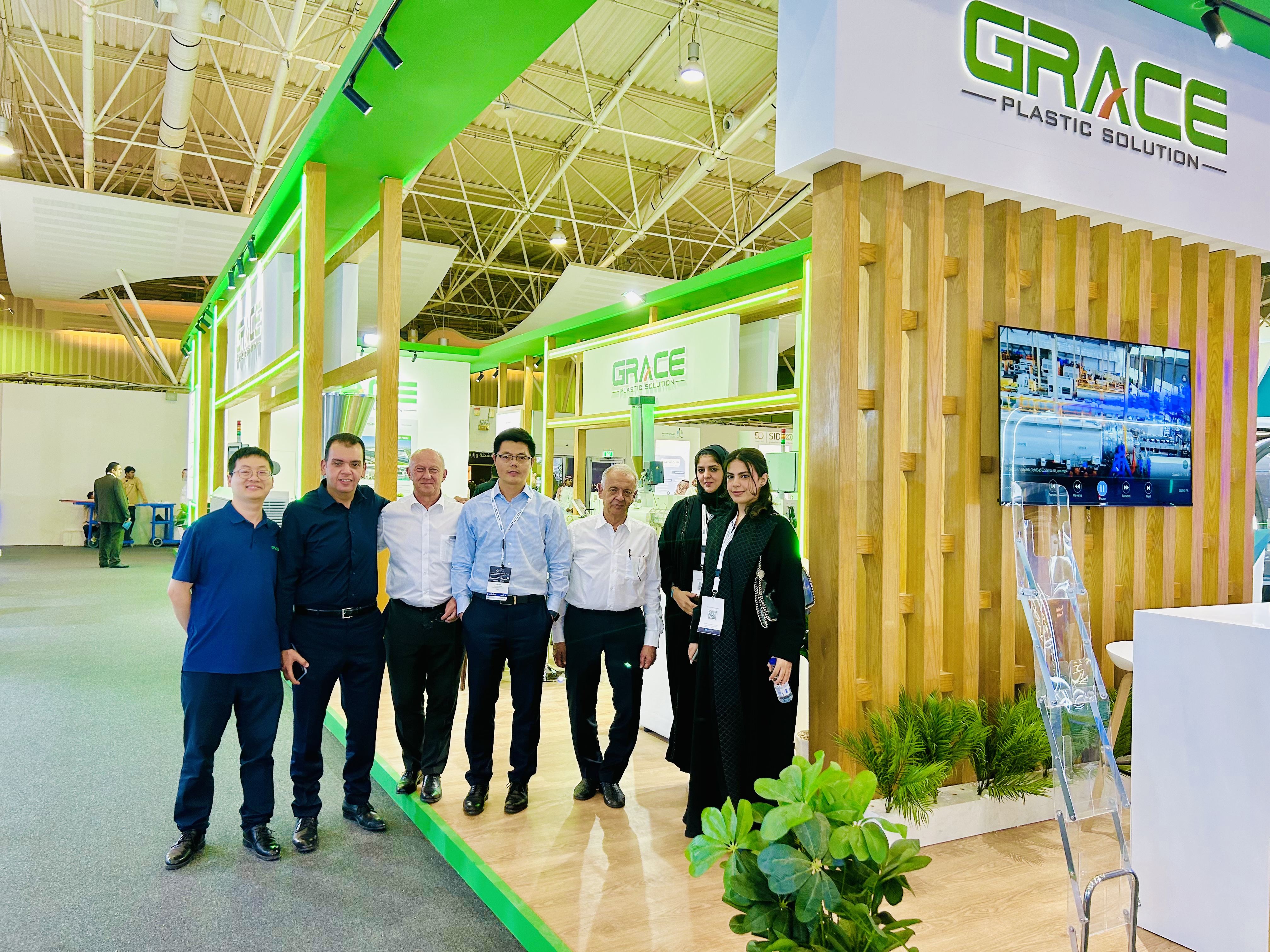 Grace Attended Saudi PPPP Exhibition with the Latest Pipe Extrusion Equipment