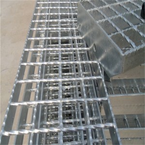 Non-Slip Walkway Drain Galvanized Serrated Steel Grating