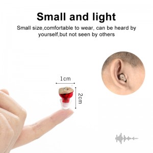 100% Original Factory Earsmate Mini in Ear Cic Analog Hearing Aid Pocket Digital Sound Aids Voice Amplifier Monitor System Hearing Assist OTC Hearing Products in Zinc Air Battery