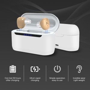 Great-Ears G12C rechargeable magnetic charging in the ear mini size fast rapid charging hearing aids for seniors