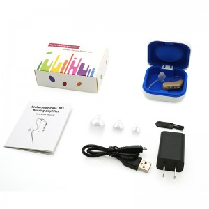 Great-Ears G28C rechargeable noise reduction RIC invisible wear behind the ear hearing aids