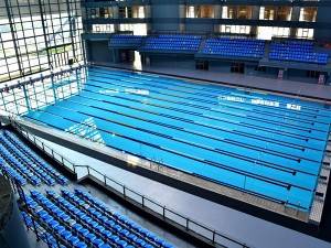 heated indoor competition swimming pool water treatment equipment project