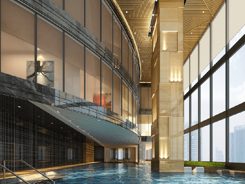 OEM Customized Swimming Pool Indoor Hotel - Indoor resort swimming pool configuration service – Great