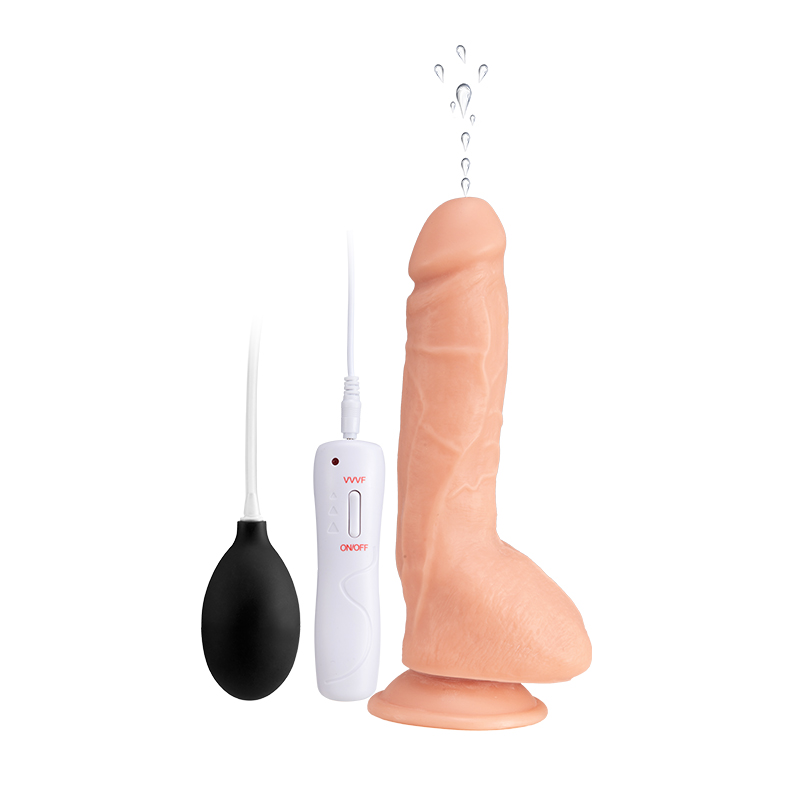 Large-size water-sprinkle and vibrating dildo VS875