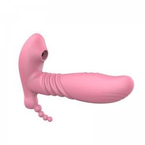 USB rechargeable sucking and vibrating stimulator heating effect ZK542