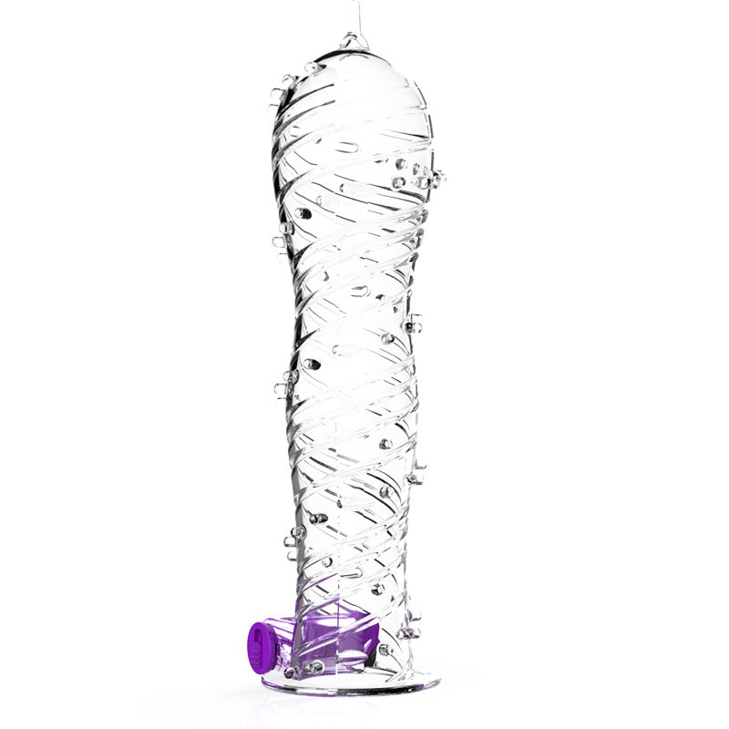 Extension Reusable Condom Penis Sleeve Male Enlargement Time Delay Crystal Clear Condoms Adult Sex Toy-RW002
