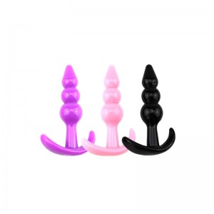 Factory price sexytoys manufacturer supplier supply anal silicone butt plug for men with 100% safety-QF509