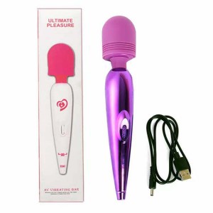USB Rechargeable Personal Wand Massager  Quiet & Waterproof  multi-Speed Men & Women Perfect for Tension Relief, Muscle, Back, Soreness, Recovery – AS978