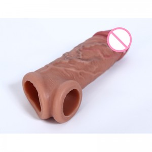 Ultra-Soft Flexible penis sleeve ejection delay extension dildo-VS781