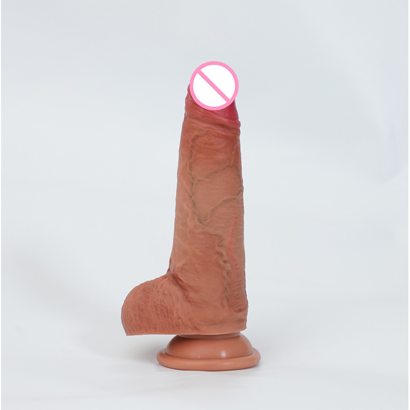Super realistic dildo for male slidable sleeve with real feel soft silicone penis-VS753