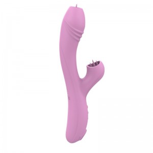 G-spot vibrating and sucking high-tech vibrator USB rechargeable clitoris toy for women VV172A