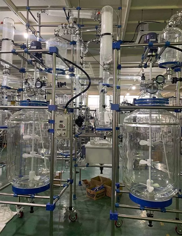 150-200L Customizable Laboratory Jacketed Chemical Glass Reactor