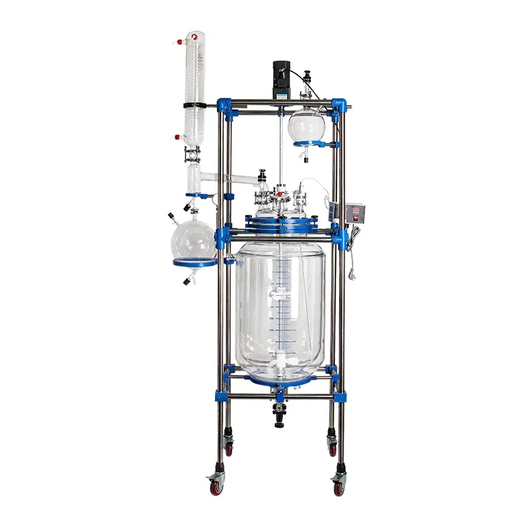 150-200L Laboratoriu Glass Chemical Jacketed Reactor