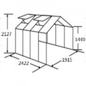 China Wholesale Orangery Greenhouse Suppliers - Hobby Greenhouse HRA Series HRA6′-EXT – Lantian