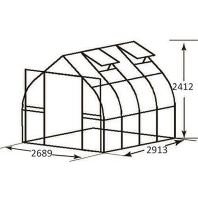 China Wholesale Small Aluminium Profile Greenhouse Manufacturers - Hobby Greenhouse V910 – Lantian