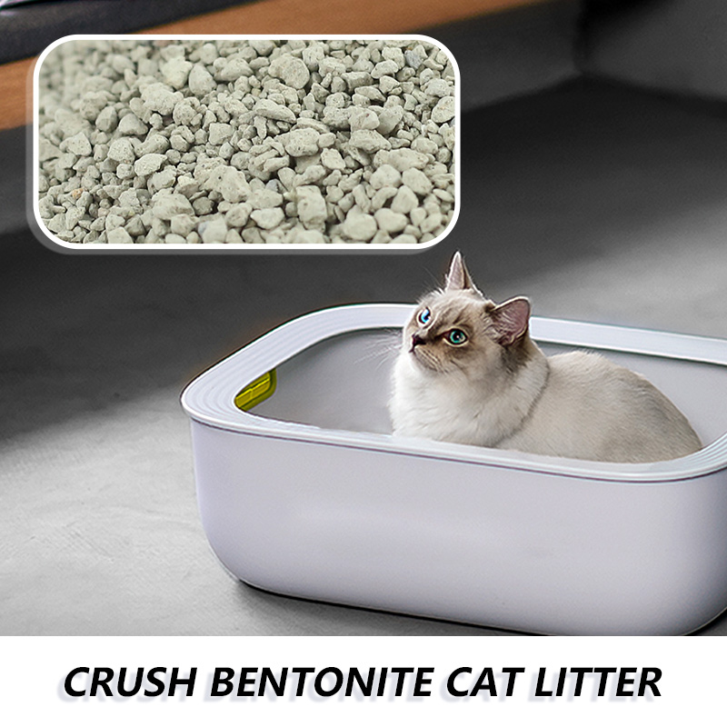 Crushed irregular shape Bentonite cat litter with better clumping performance Featured Image