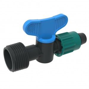 Mini valve thread male  for PE pipe (PP)