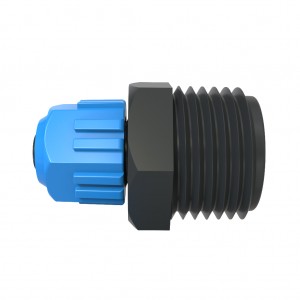 Threaded coupling for command tube